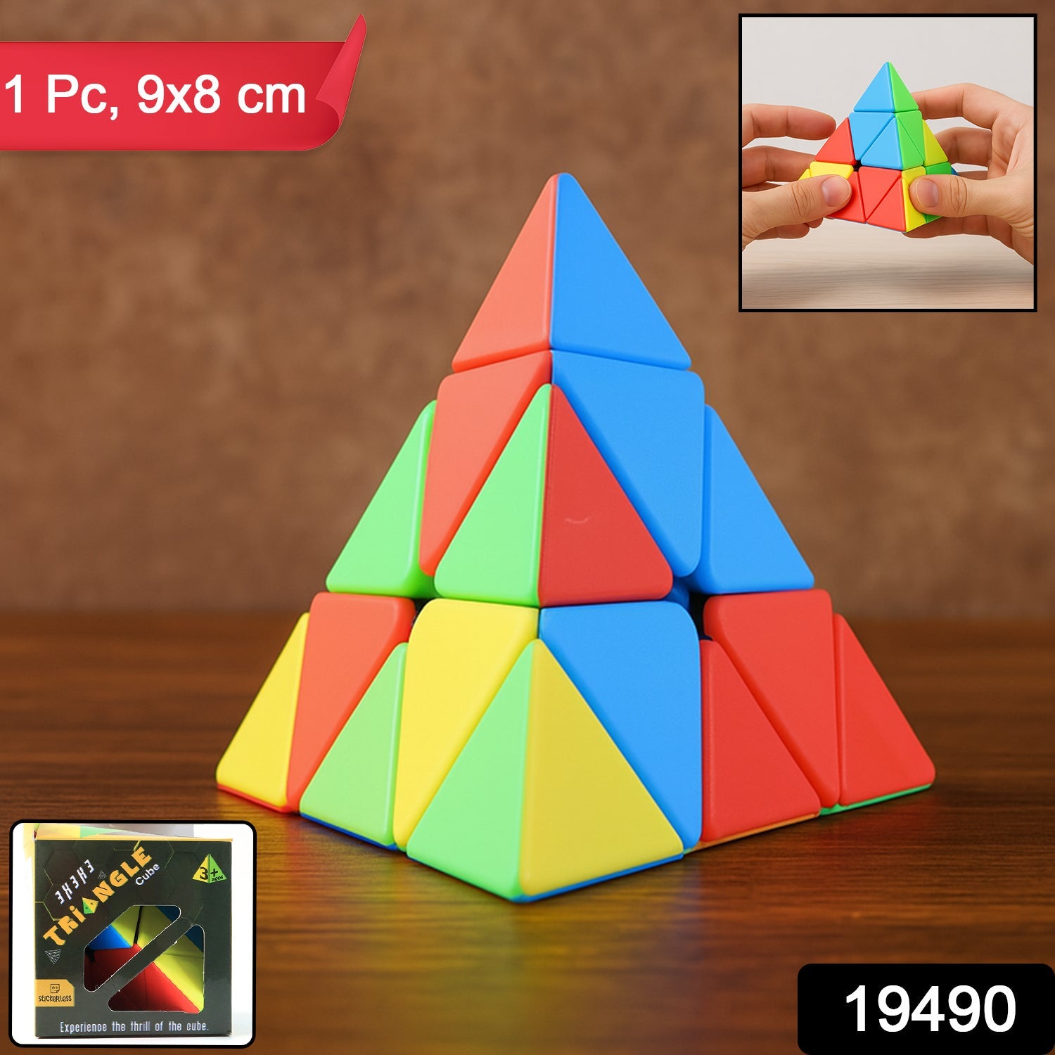 Colorful Triangle Pyramid Puzzle Cube for Kids Colorful Triangle Pyramid Puzzle Cube for Kids